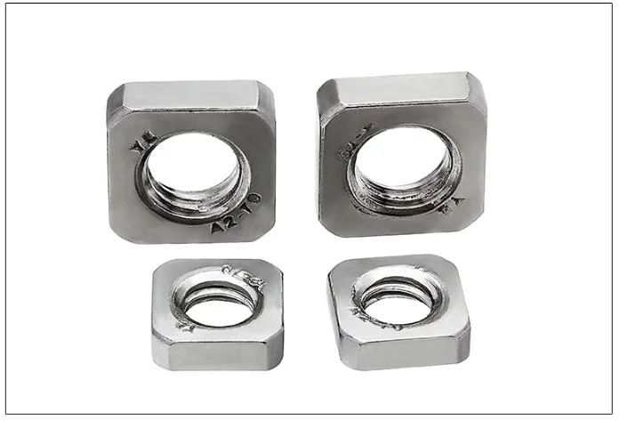 100X Thin Nut M3 M4 M5 M6 M8 A2 Stainless Steel Square Thin Nuts M5 